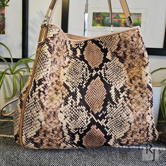 Coach Madison Phoebe Shoulder Bag β Python Snakeskin  #31502 - Picture 2 of 16